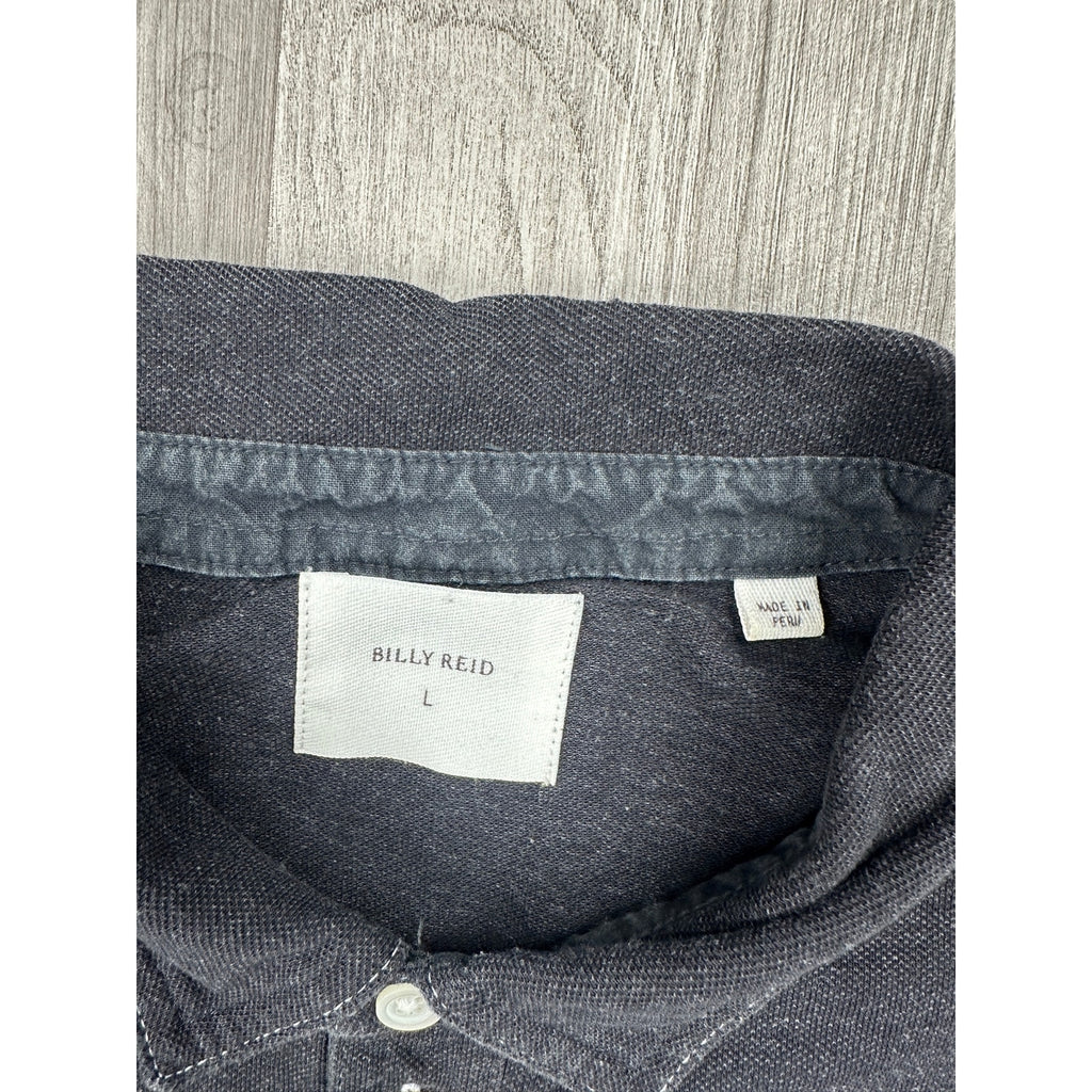 Billy Reid Heathered Pensacola Polo — Size Large // Preowned