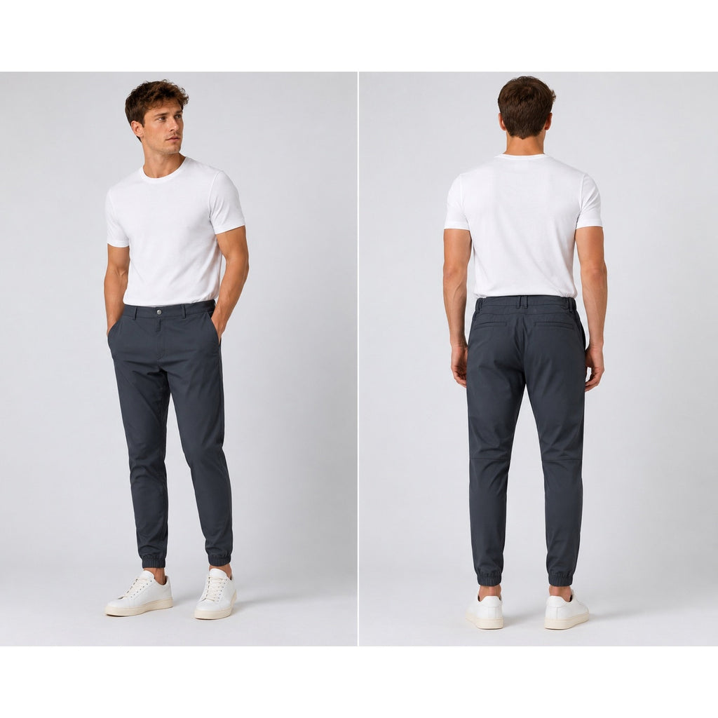 Cuts Clothing AO Slim Fit Jogger Chinos in Black — Size XL // Preowned