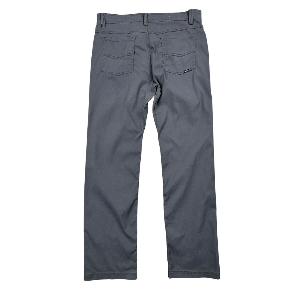 Prana Brion 5 Pocket Slim Fit Performance Pants in Charcoal Grey — Size 34x32 // Preowned