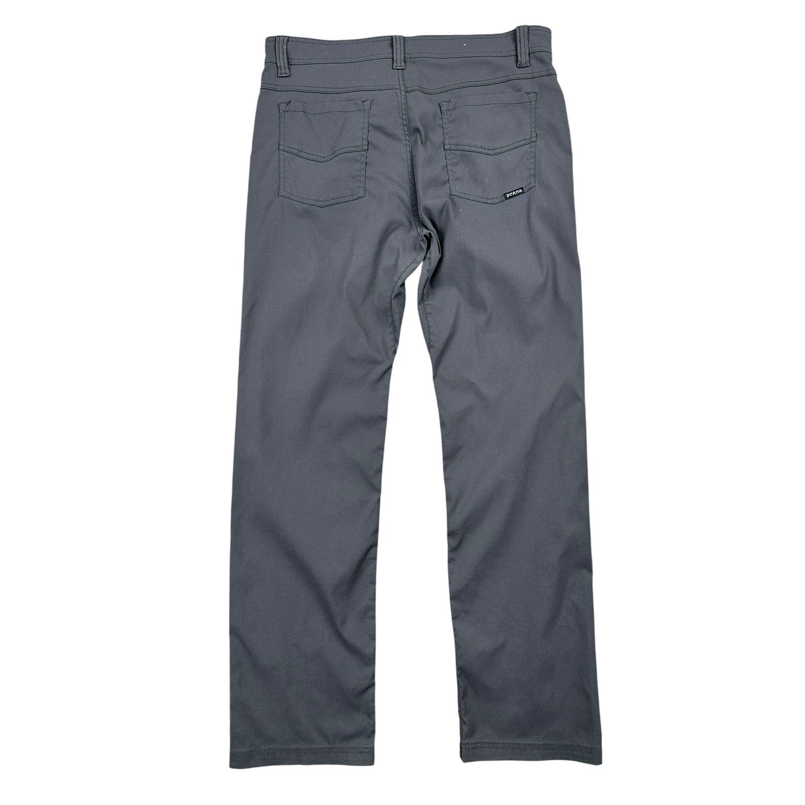 Prana Brion 5 Pocket Slim Fit Performance Pants in Charcoal Grey — Size 34x32 // Preowned