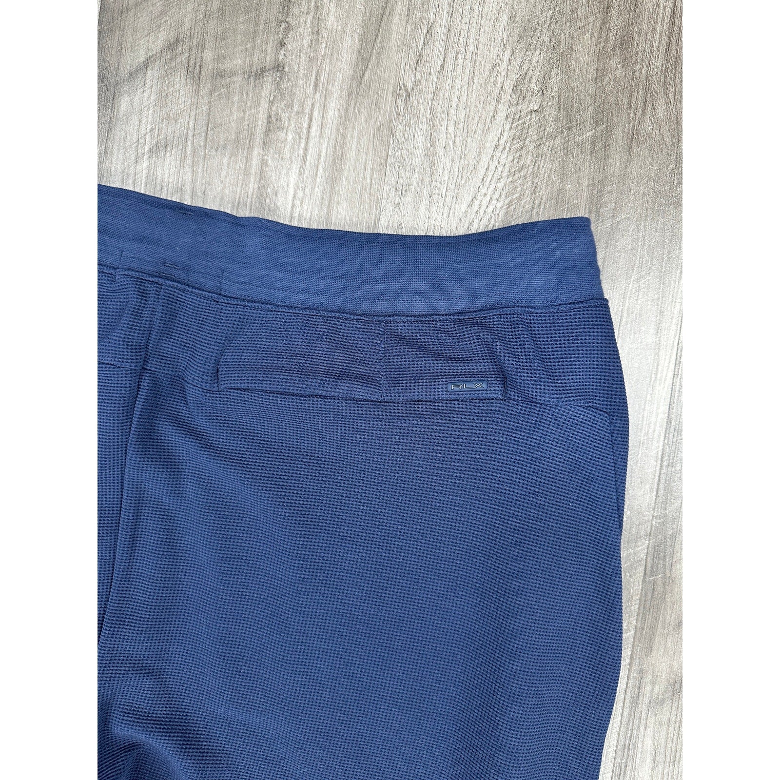 RLX Ralph Lauren Performance Waffle-Knit Jogger Pants in Navy — Size 2XL