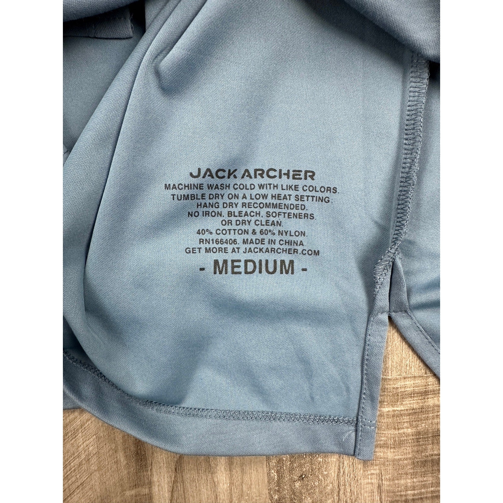 Jack Archer Tech Polo in Bering Sea — Size Medium