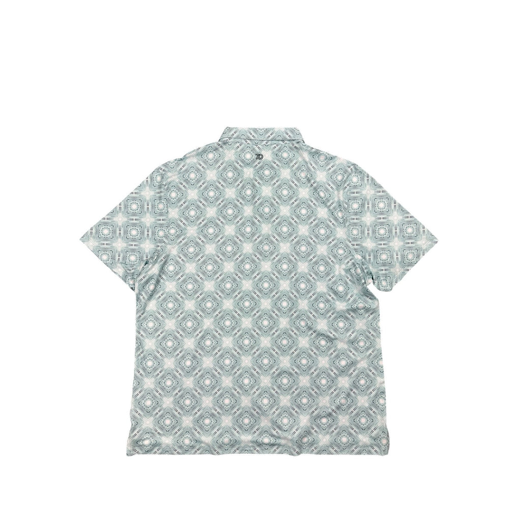 7 Diamonds Polaris 4 Way Stretch Performance Jersey Polo in Seafoam Green — Size 2XL