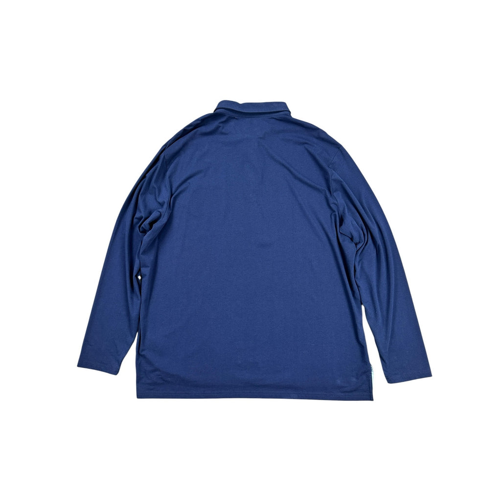 Polo Ralph Lauren Performance Classic Fit Long Sleeve Golf Polo in Navy — Size 2XL