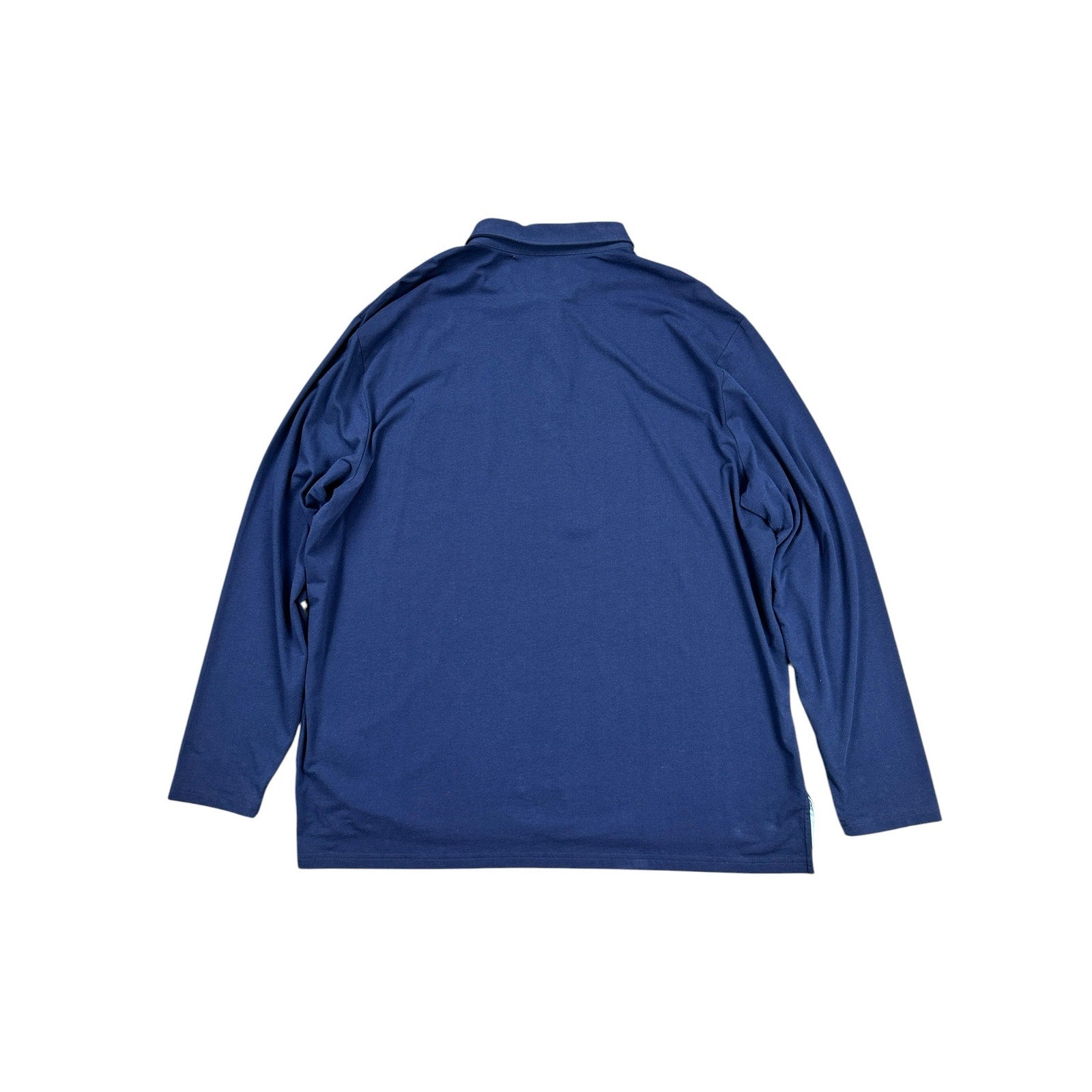 Polo Ralph Lauren Performance Classic Fit Long Sleeve Golf Polo in Navy — Size 2XL