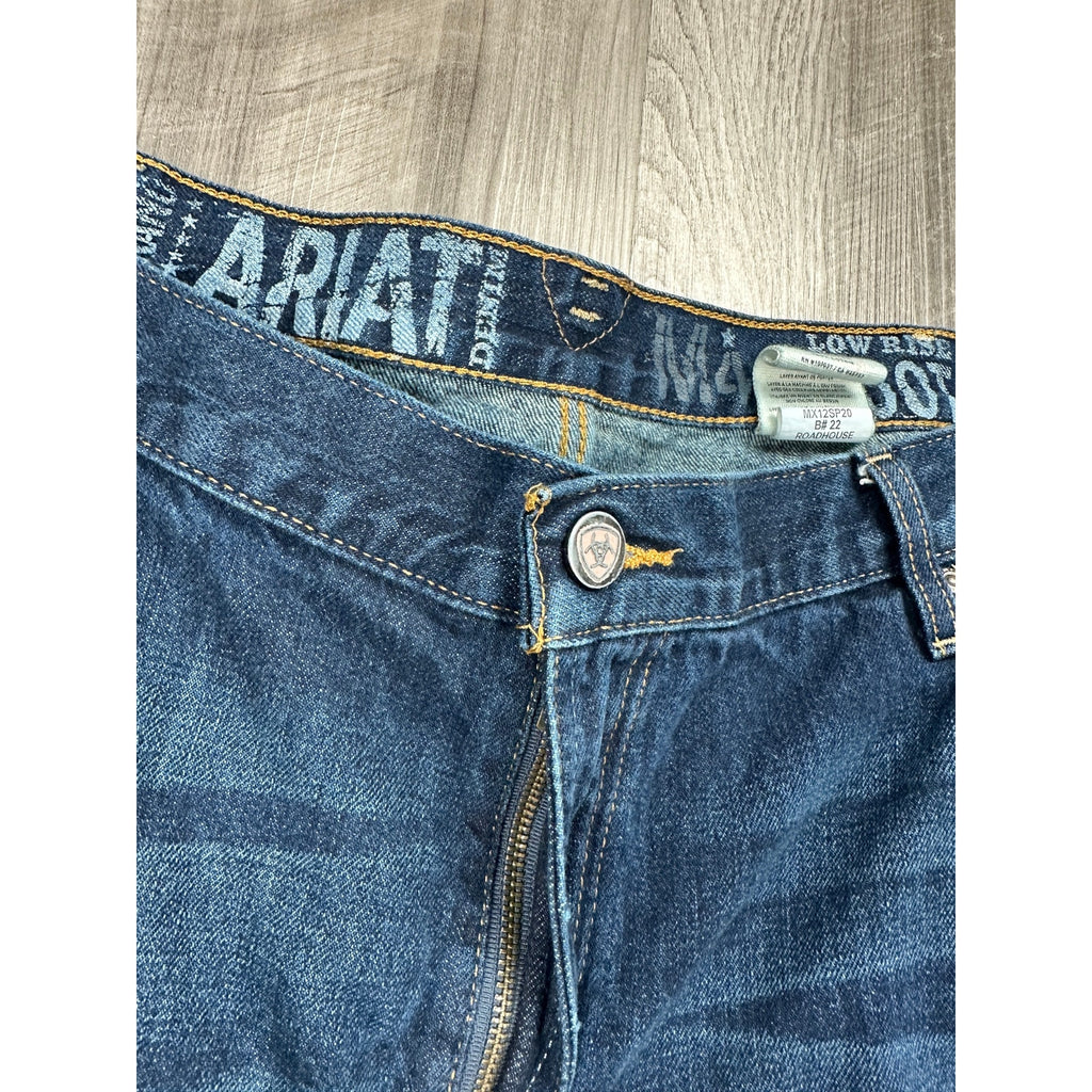 Ariat M4 Legacy Low Rise Boot Cut Roadhouse Jeans — Size 44x32 // Preowned