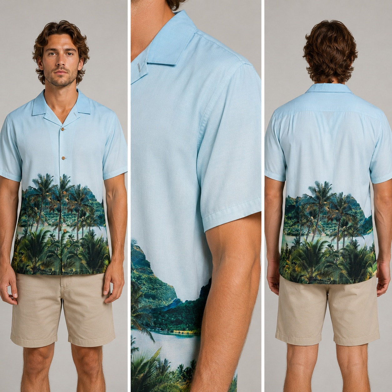 Roark x Hinano Gonzo Otemanu Classic Fit Short Sleeve Camp Shirt - 2XL