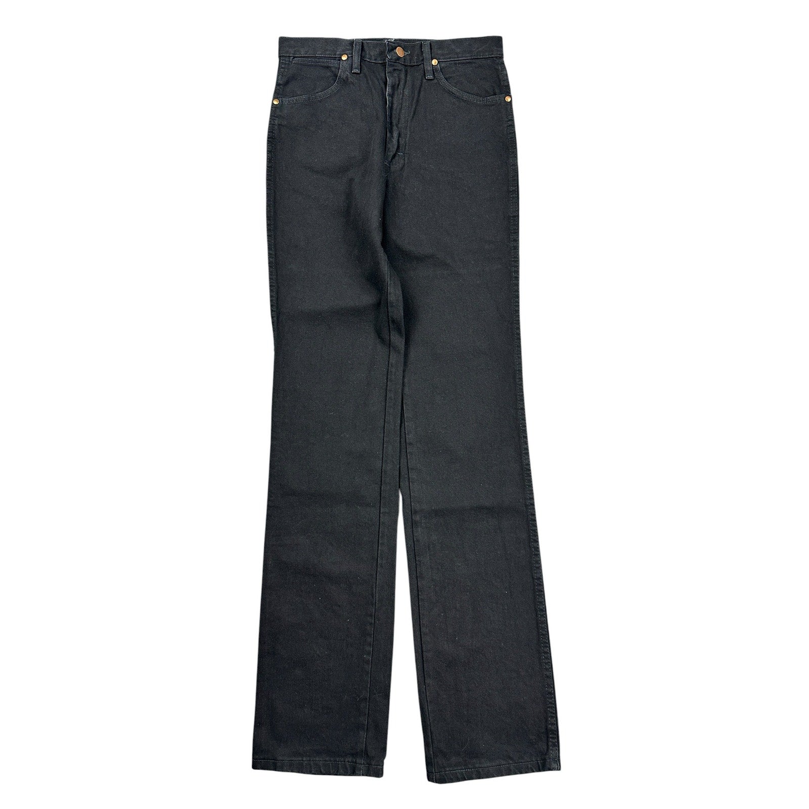 Wrangler Cowboy Cut 936 Slim Fit Black Heavyweight Denim Jeans — 30x38