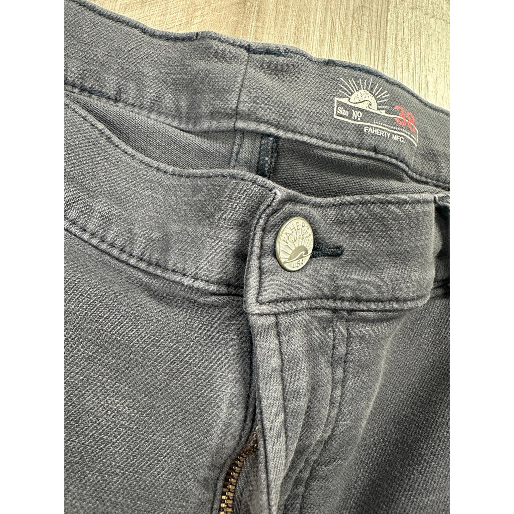 Faherty Stretch Terry 5 Pocket Pants in Navy — Size 38 // Preowned