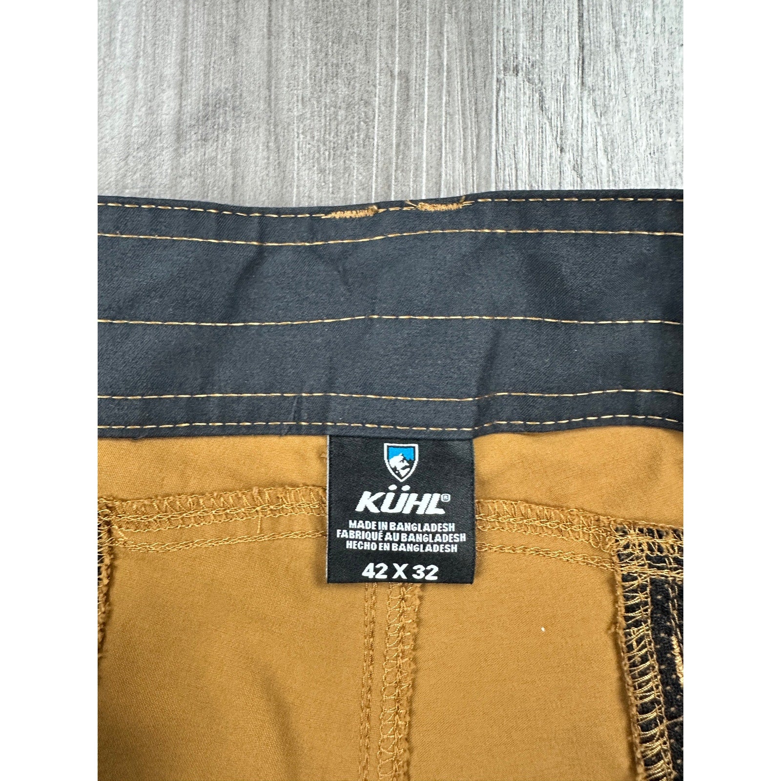 Kuhl Renegade Rock Performance Pants in Buckskin Orange Khaki — Size 42x32 // Preowned