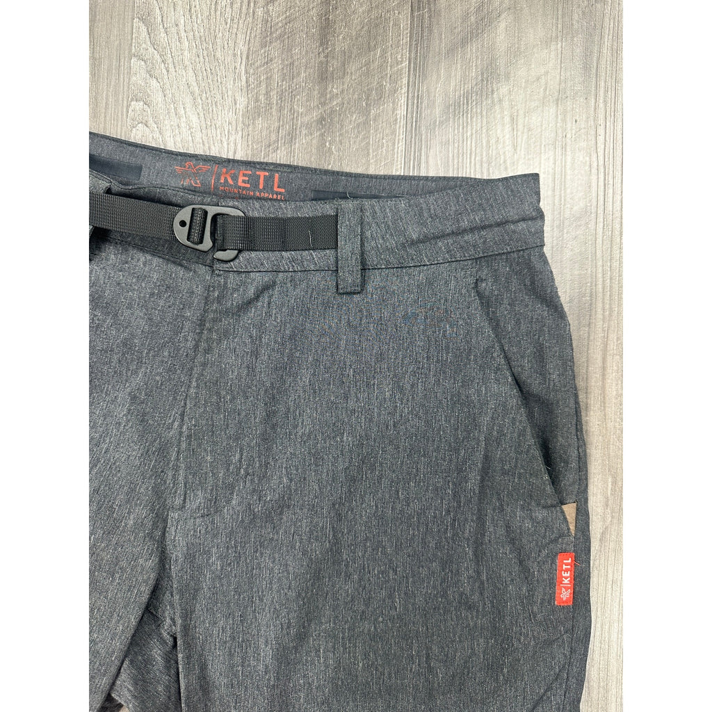 Ketl Mountain Shenanigan Outdoor Shorts in Heather Charcoal — Size Small // Preowned