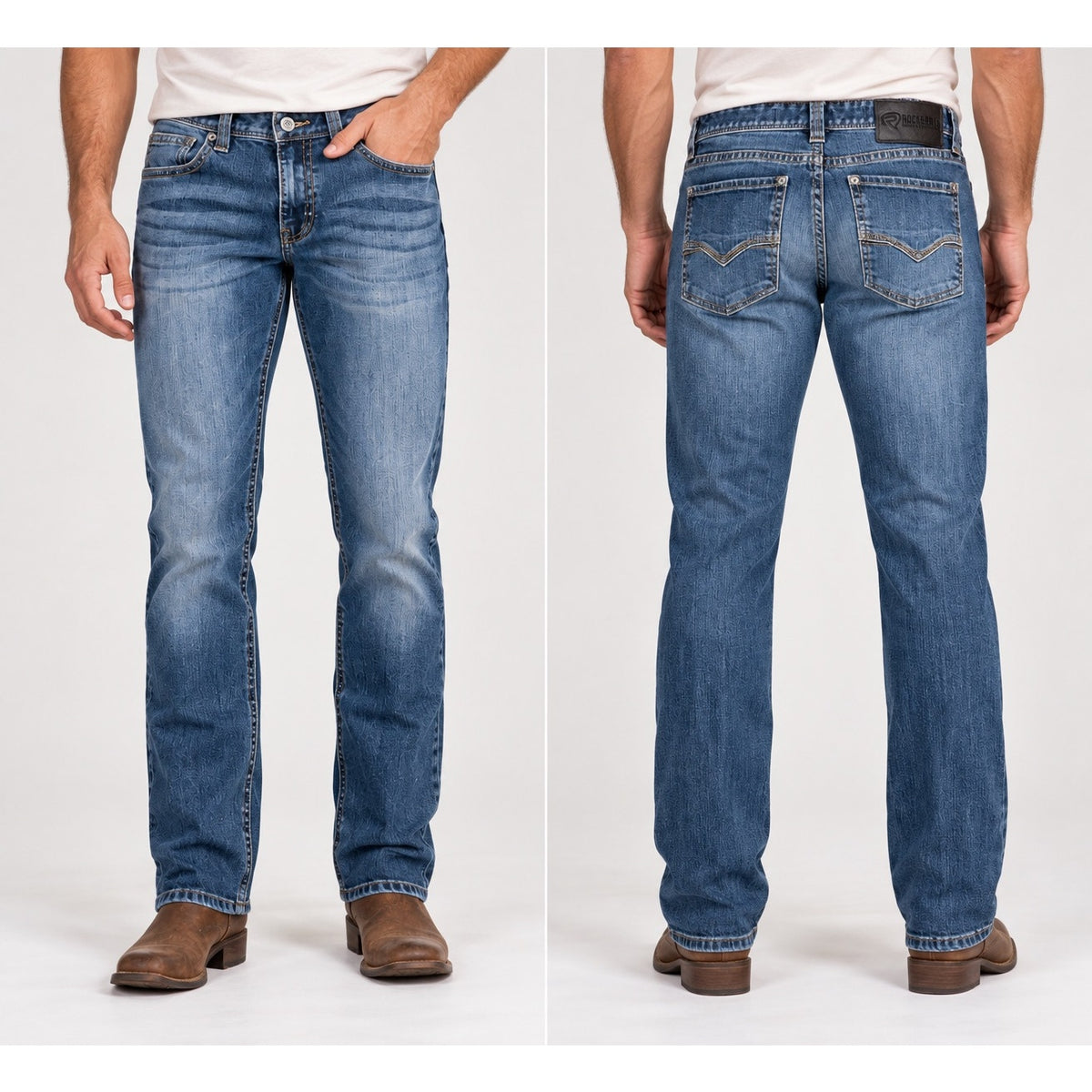 Rock & Roll Denim Revolver Slim Straight Reflex Jeans — Size 29x36 // Preowned