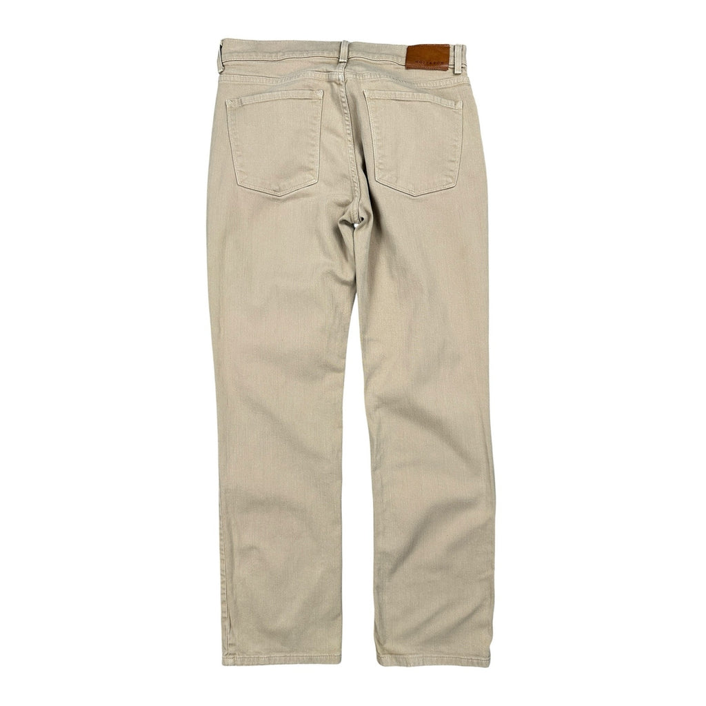 Mott & Bow Straight Mercer Jeans in Light Khaki — Size 34x32 // Preowned