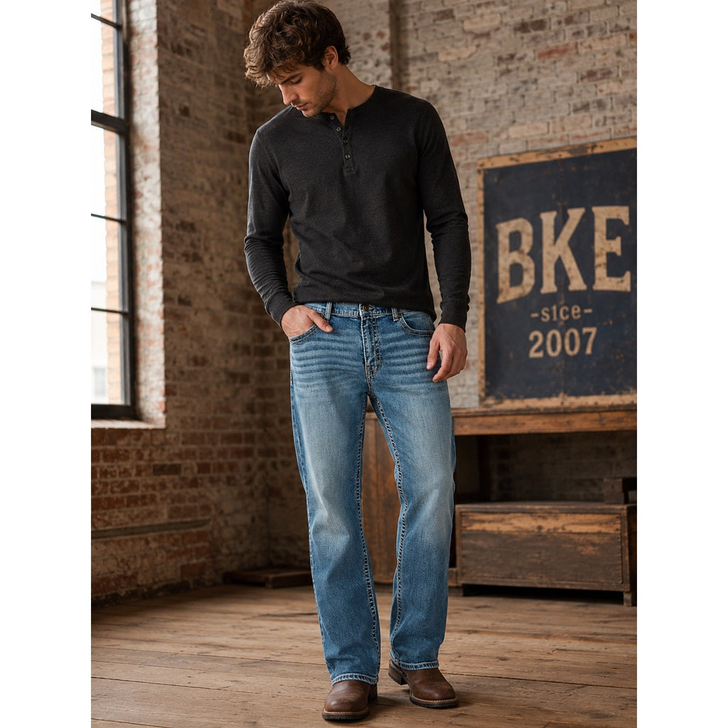 BKE Tyler Relaxed Fit Stretch Jean in Blue — Size 38x32 // Preowned