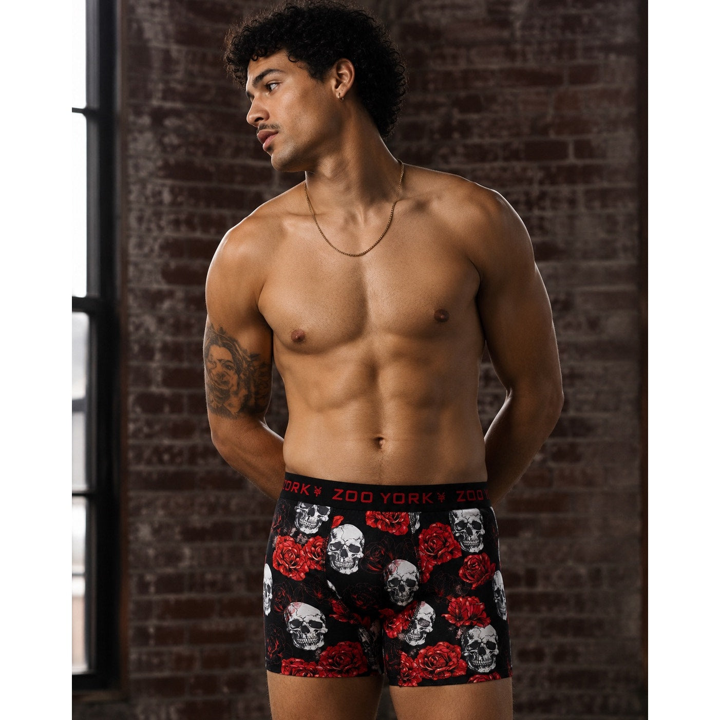 Zoo York Super Soft Brushed Tagless 360 Stretch Boxer Briefs 4-Pack in Multi — Size Small