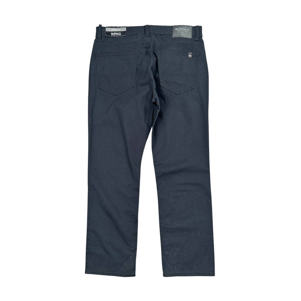Buffalo David Bitton Straight Six Black Chino Jeans — Size 33x30