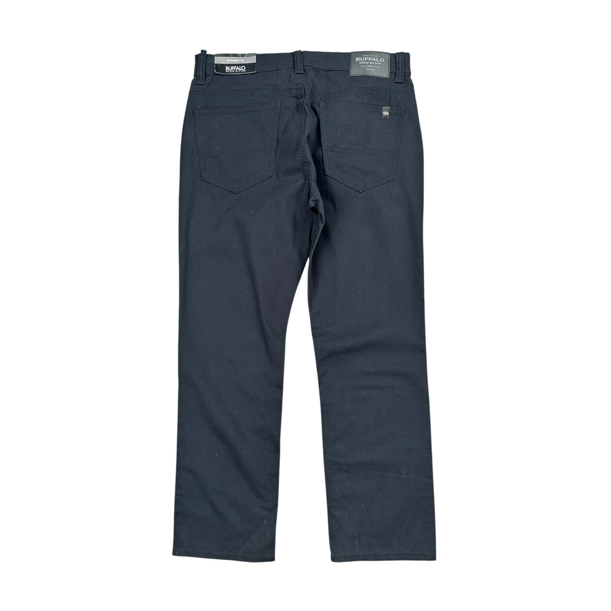 Buffalo David Bitton Straight Six Black Chino Jeans — Size 33x30