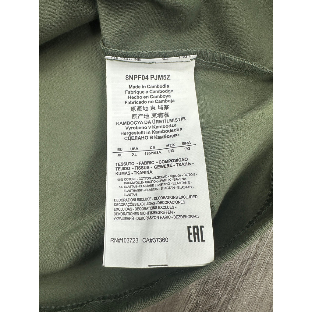 Emporio Armani EA7 Logo Collection Cotton Jersey Polo Shirt in Green — Size XL