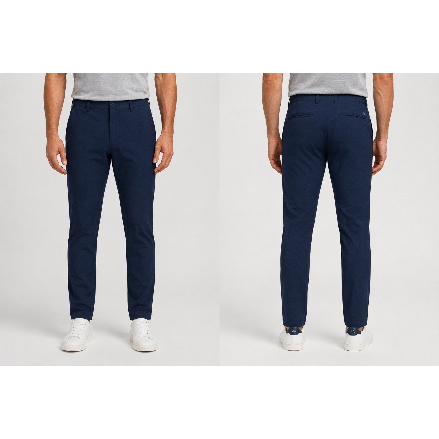 Mizzen+Main Helmsman 5 Pocket Slim Fit Performance Chino Pants in Navy — Size 32x30 // Preowned