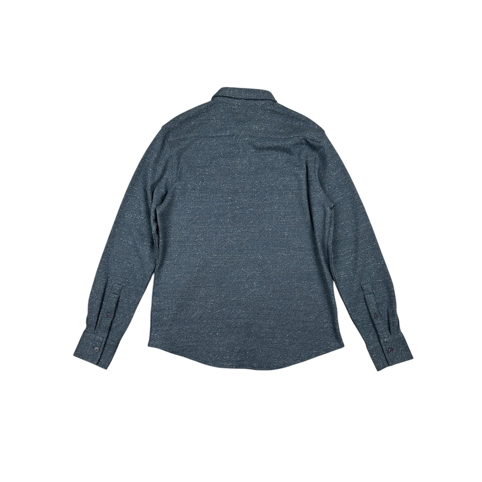 Robert Graham Vigano Knit Classic Fit Long Sleeve Over Shirt in Blue — Size Medium