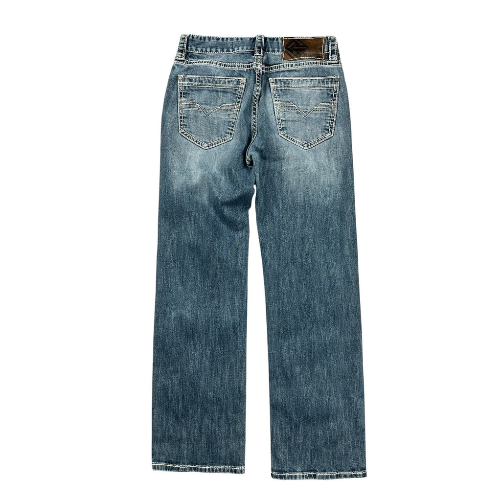 Rock & Roll Denim Double Barrel Relaxed Straight Leg Jean in Blue — Size 29x32 // Preowned