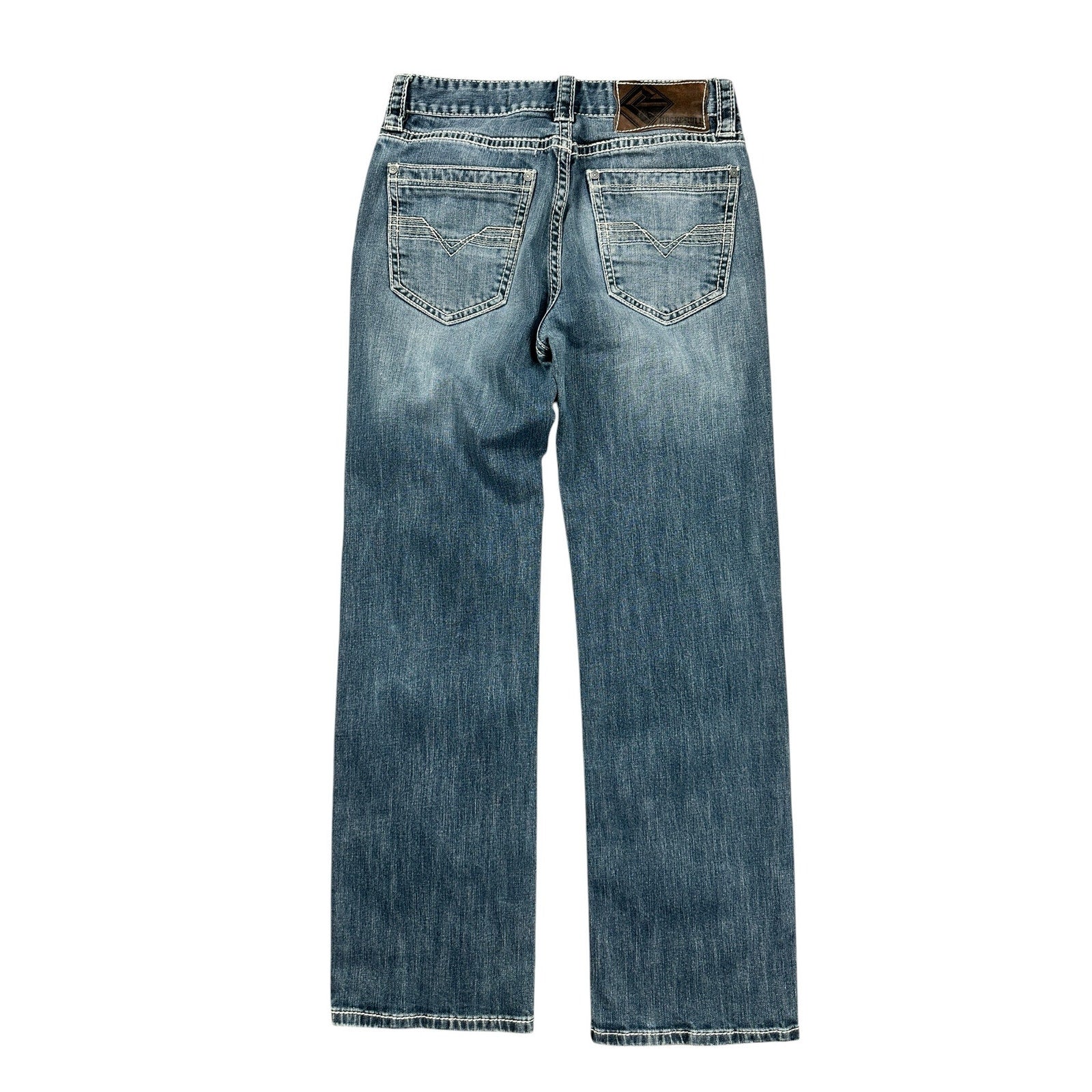 Rock & Roll Denim Double Barrel Relaxed Straight Leg Jean in Blue — Size 29x32 // Preowned