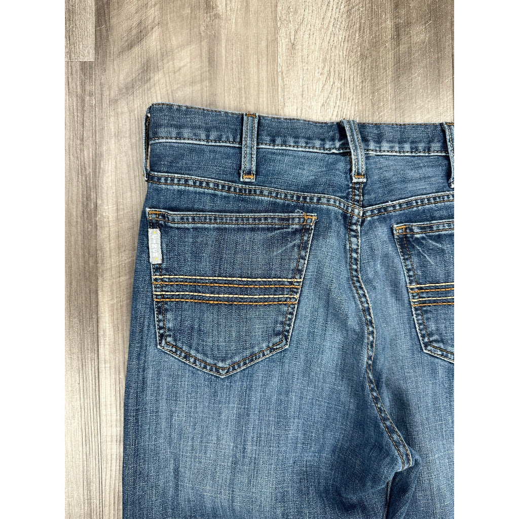 Cinch Silver Label Slim Straight Jeans in Dark Stone Blue — Size 31x32 // Preowned