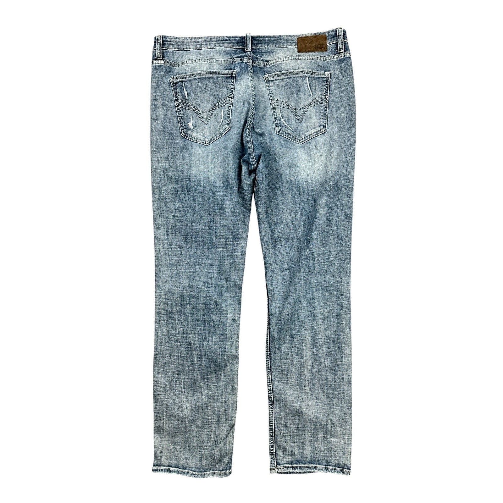 BKE Nolan Straight Leg Stretch Jean in Blue — Size 38x32 // Preowned