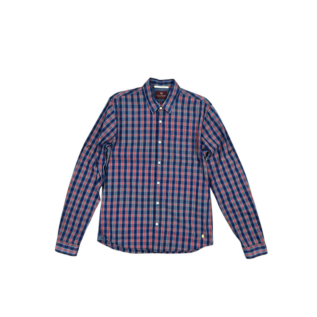Scotch & Soda Monsieur Provocateur Plaid Long Sleeve Shirt — Size Medium // Preowned
