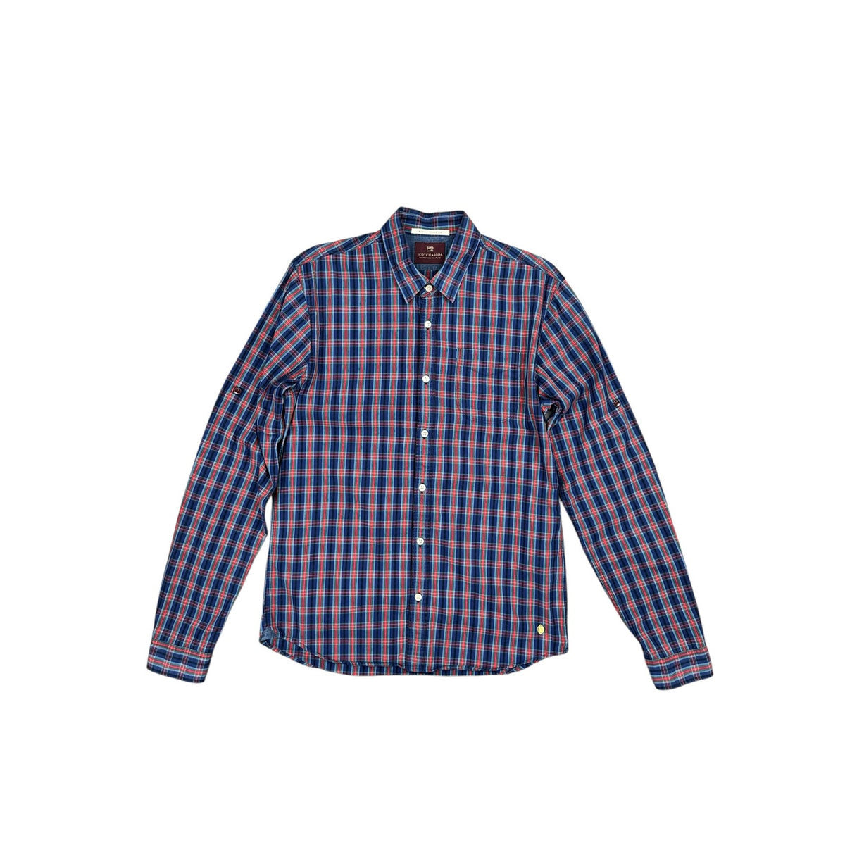 Scotch & Soda Monsieur Provocateur Plaid Long Sleeve Shirt — Size Medium // Preowned