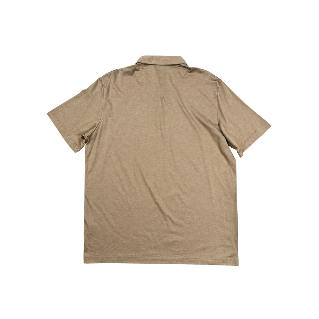 Theory Bron Foundation Jersey Polo in Tan — Size XL