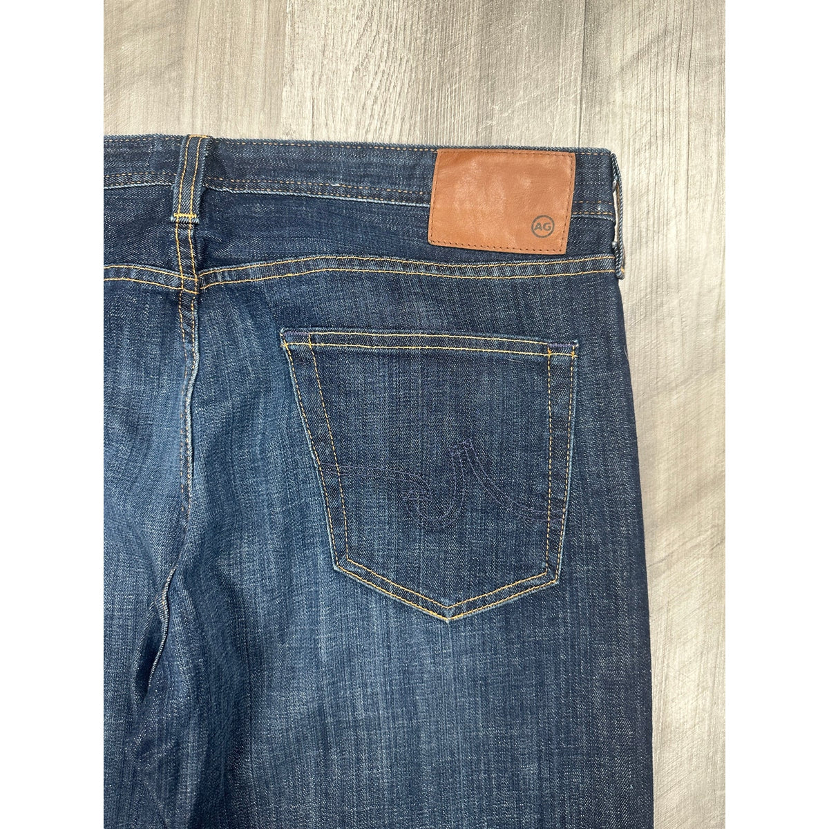 AG Adriano Goldschmied The Protégé Straight Leg Hunts Wash Jeans — Size 36x36 // Preowned