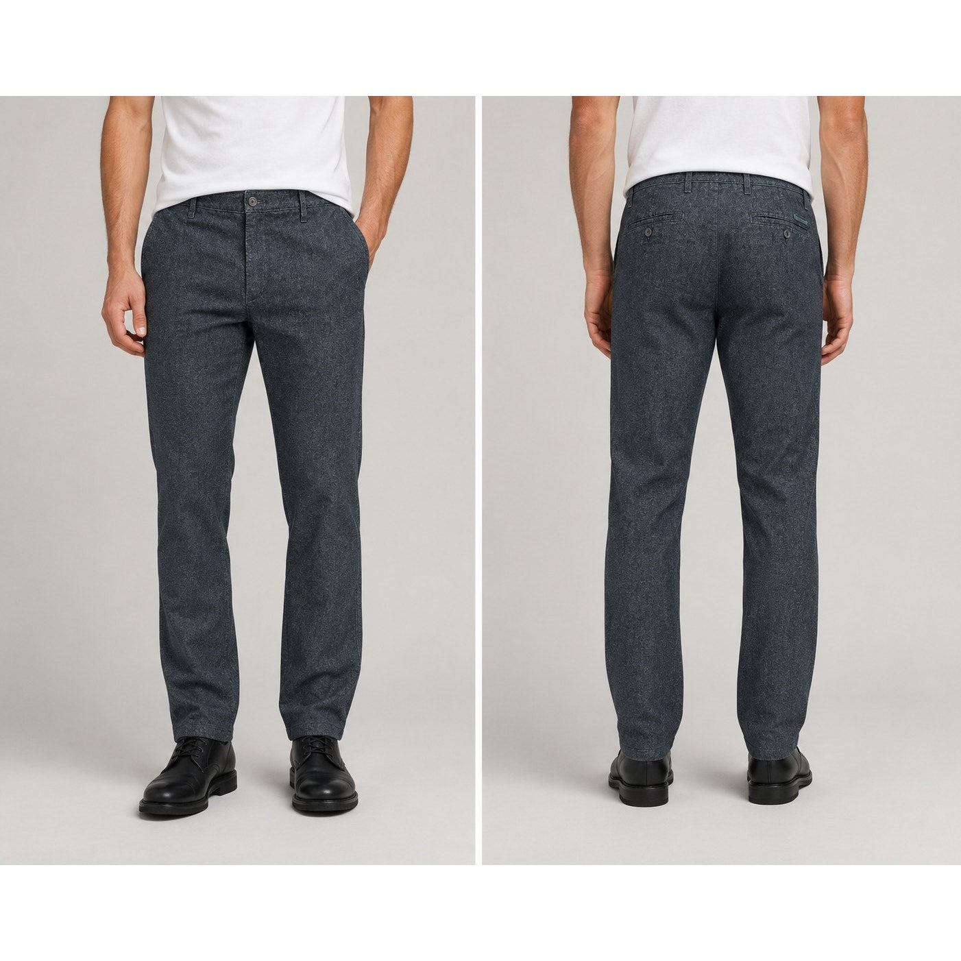 AG Adriano Goldschmied The Marshall Slim Chino Moleskin Pants in Heather Black — Size 38R // Preowned