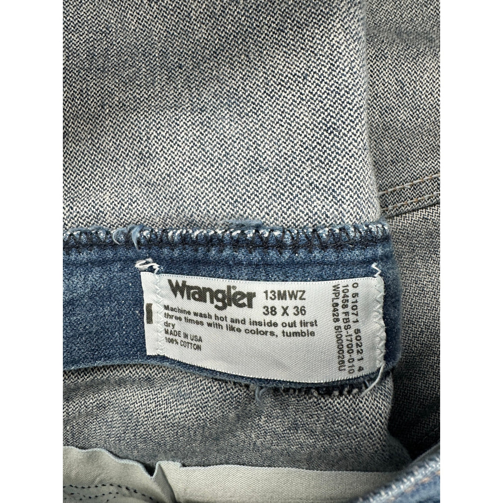 Wrangler Vintage Made in USA Cowboy Cut Original Straight Fit Jeans — Size 38x36 // Preowned