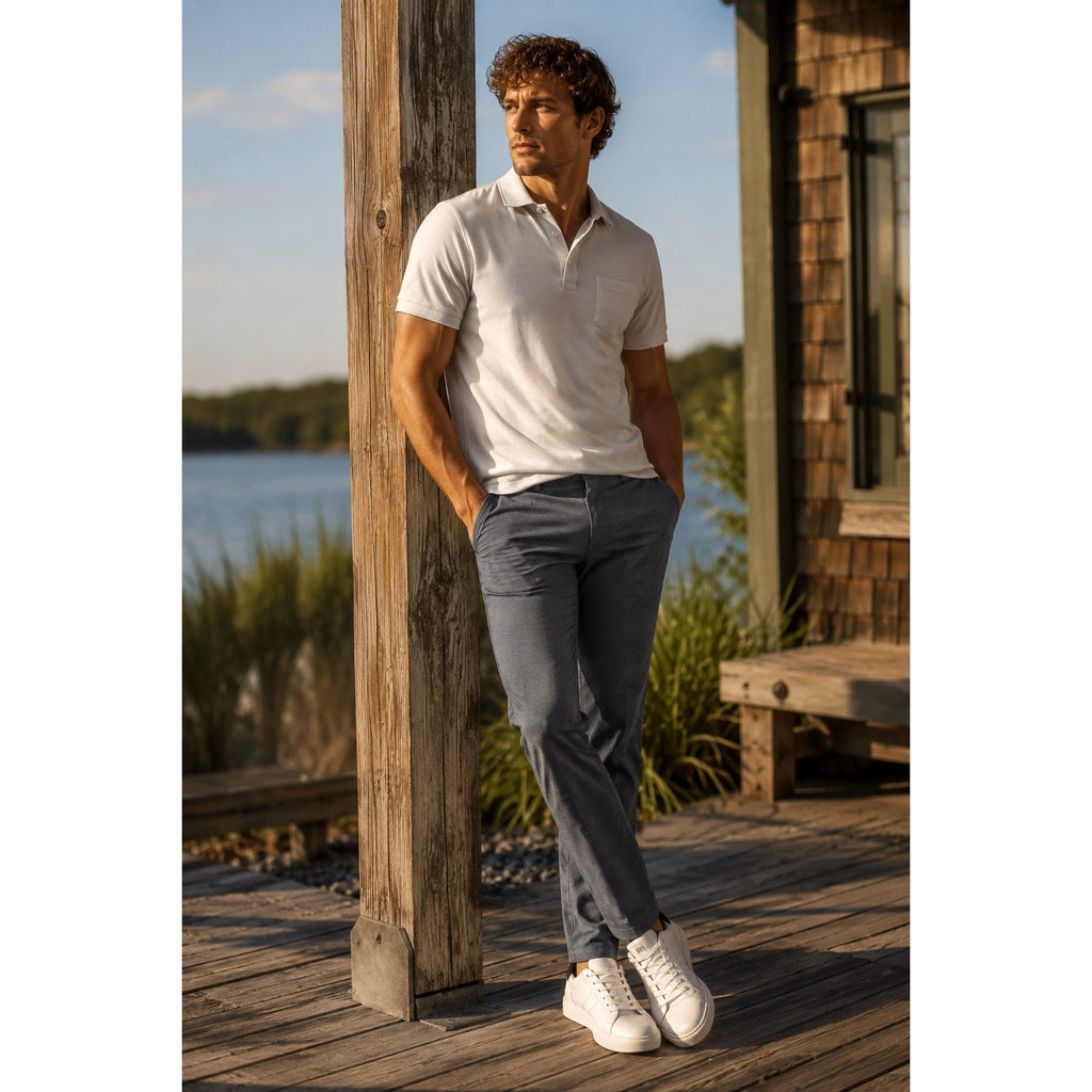 Johnnie-O Atlas Stretch Five Pocket Lightweight Pants in Dark Navy — Size 35x32 // Preowned