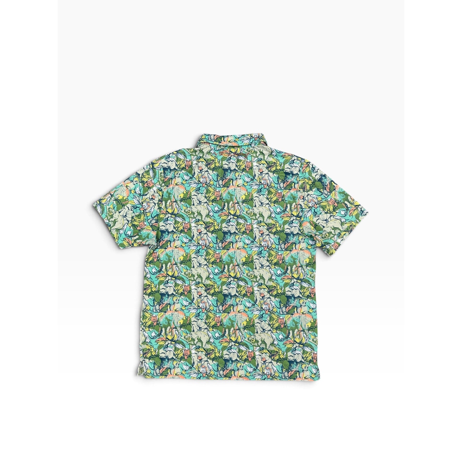 William Murray It's Like A Jungle Golf Polo in Green, Yellow, Orange, Gray, White — Size Small // Preowned