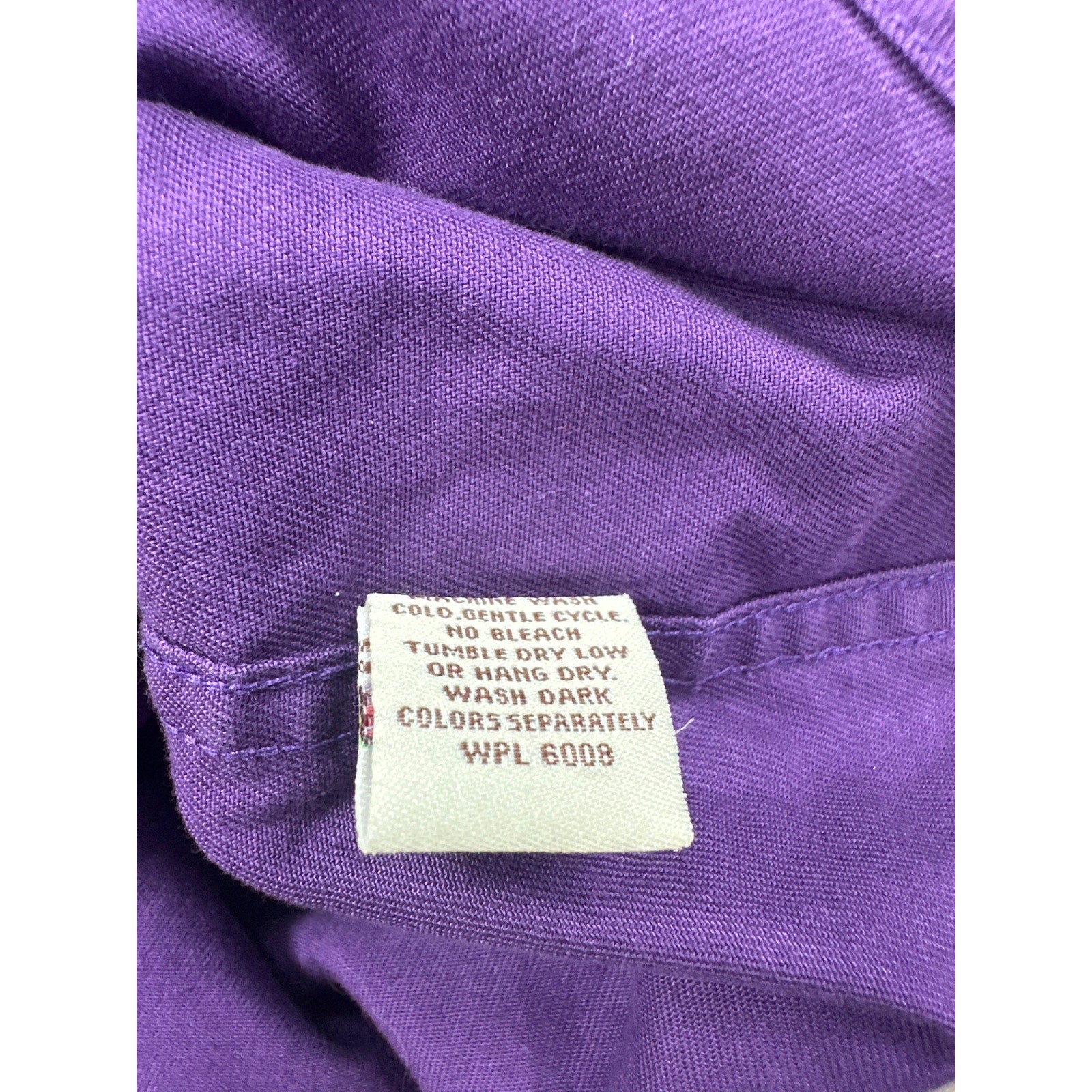 Cody James Twill Heavyweight Western Long Sleeve Pearl Snap in Purple — Size Medium // Preowned