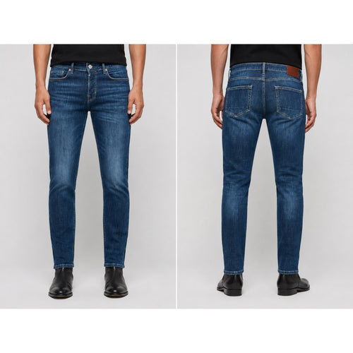 Allsaints Rex Slim Fit Stretch Jeans in Blue — Size 32x32 // Preowned