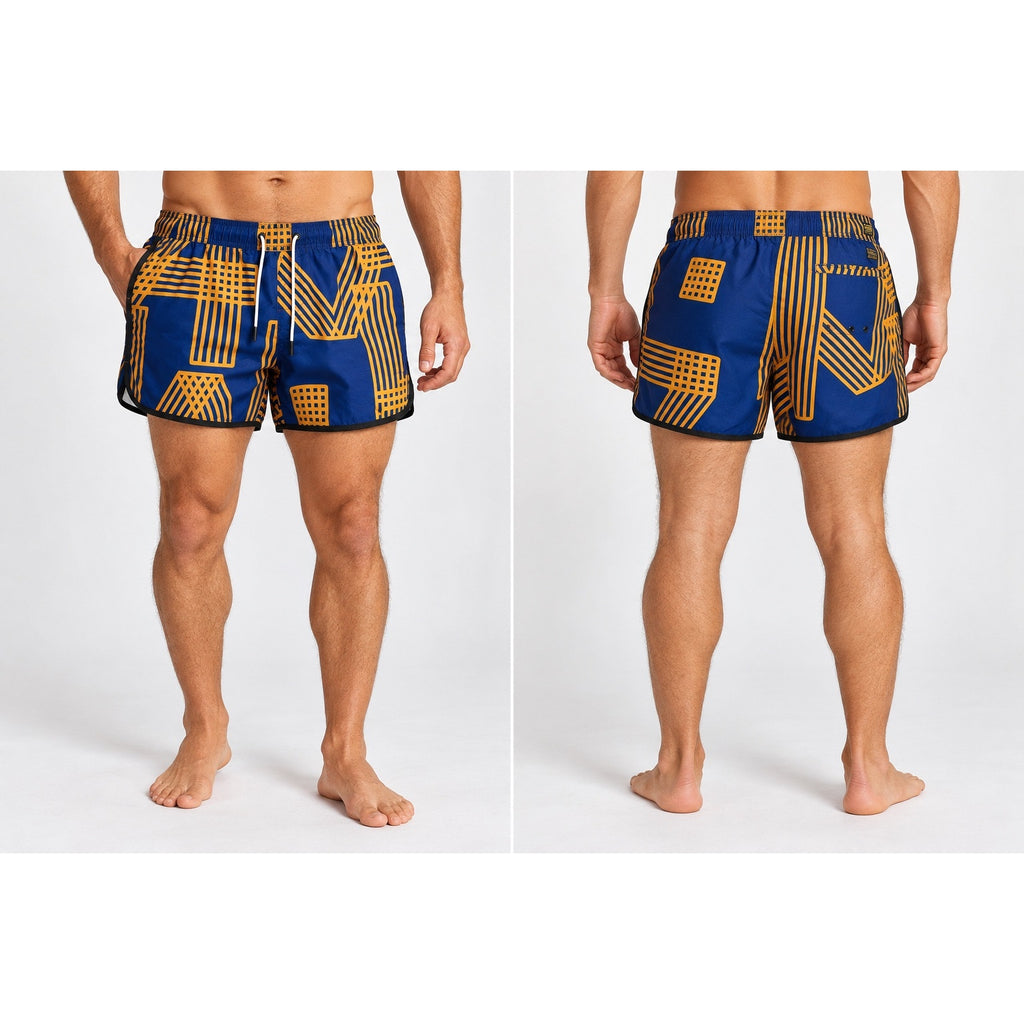 G-Star Raw Carnic Raw All Over Print Swim Trunks — Size XL // Preowned