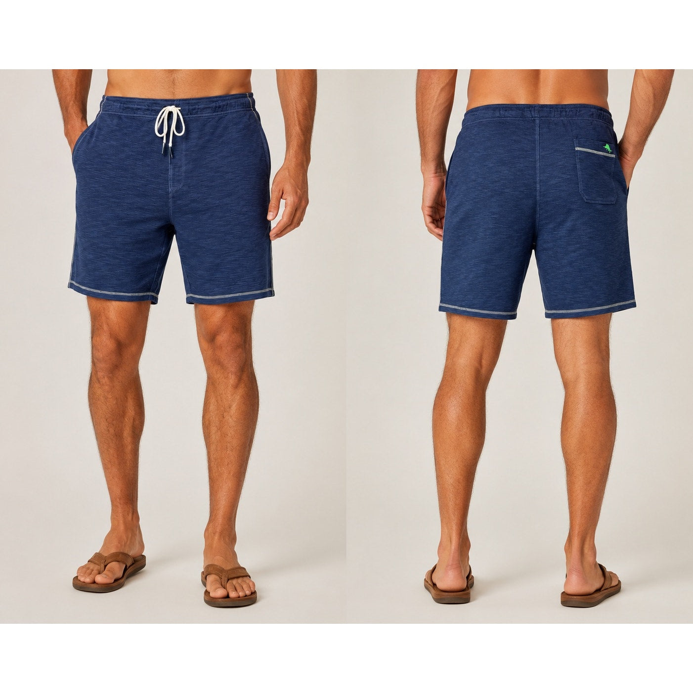 Tommy Bahama Tobago Bay Linen Cotton Blend Shorts in Ocean Deep — Size 4XLB