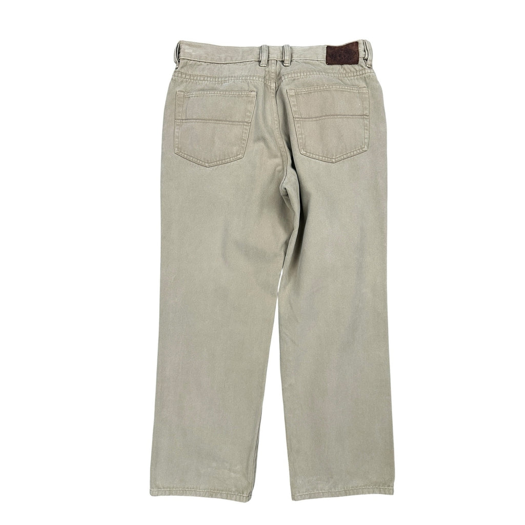 Indigo Palms (by Tommy Bahama) Classic Fit Sueded Brush Twill Cotton Chino Jeans in Tan — Size 35 // Preowned