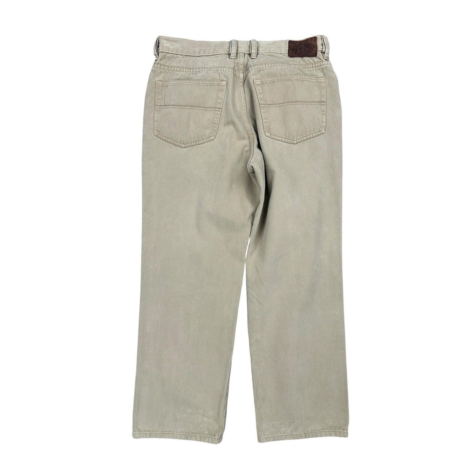 Indigo Palms (by Tommy Bahama) Classic Fit Sueded Brush Twill Cotton Chino Jeans in Tan — Size 35 // Preowned