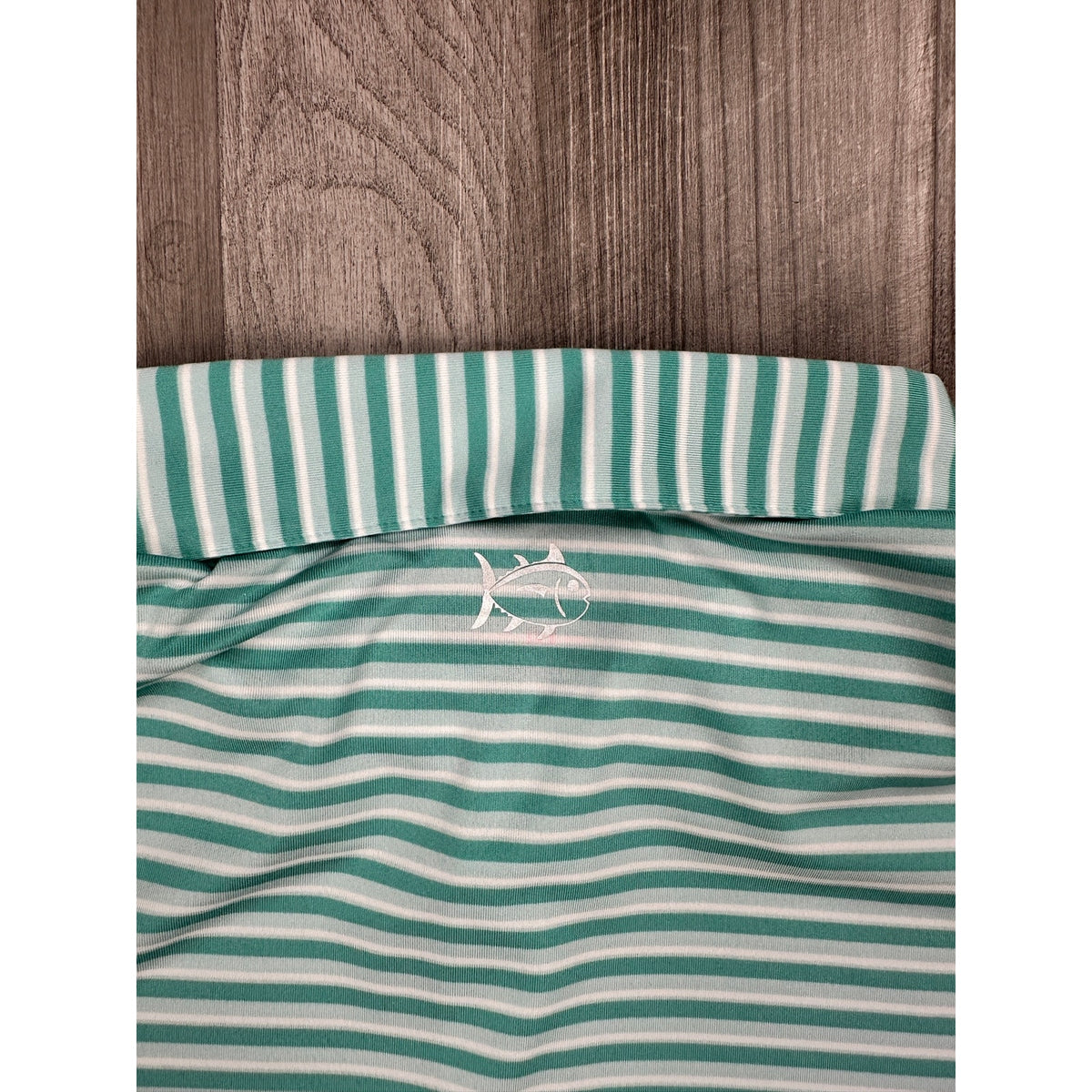 Southern Tide Driver Gulf Stripe Short Sleeve Performance Polo — Size 2XL // Preowned