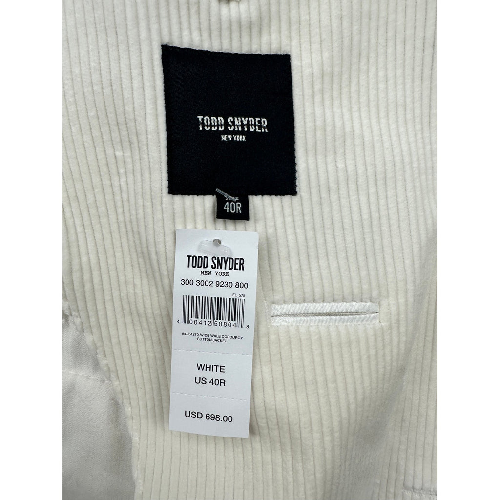 Todd Snyder Italian Wide Wale Corduroy Madison Blazer Jacket — Size 40R