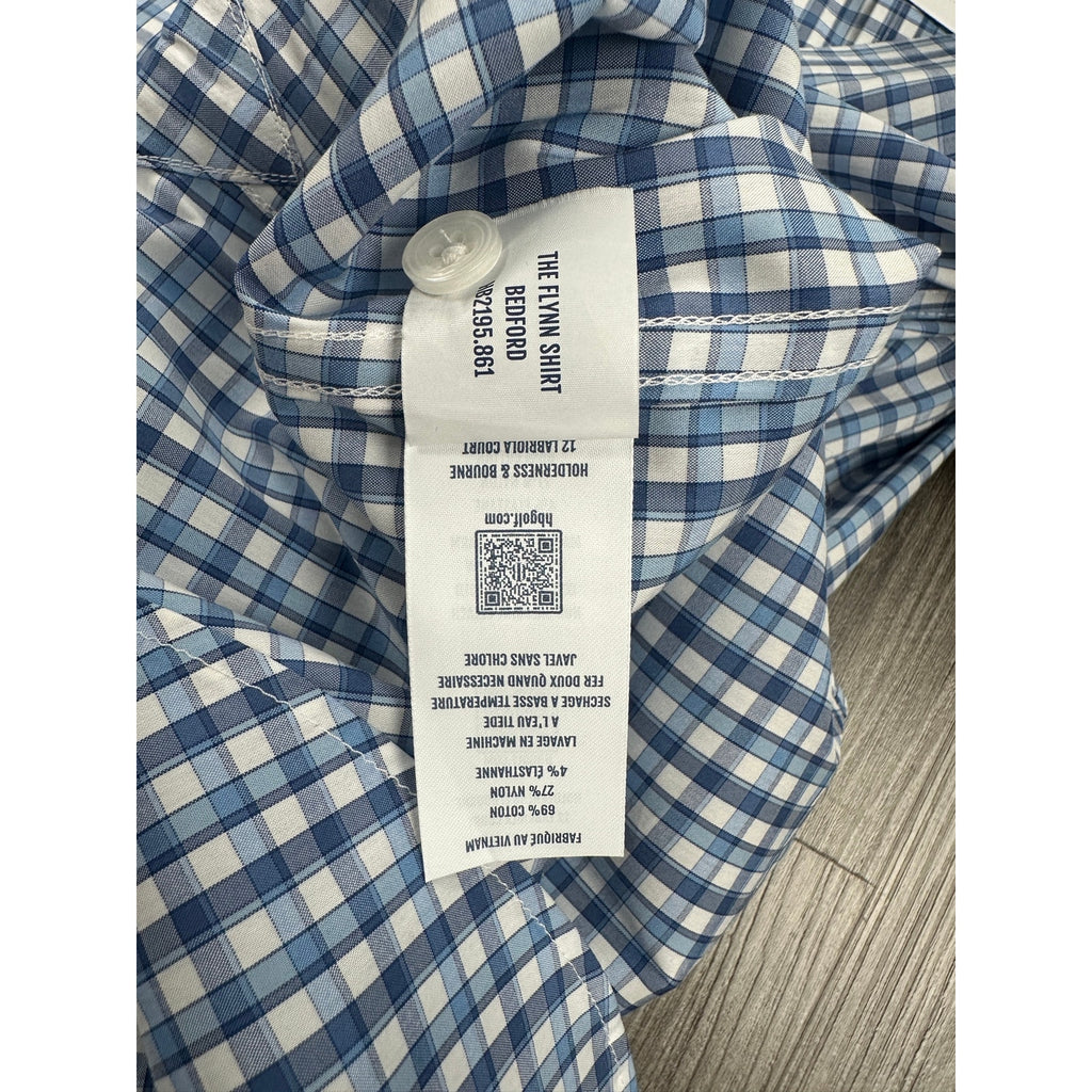 Holderness and Bourne The Flynn Signature Fit Plaid Long Sleeve Button Down in Bedford — Size 2XL