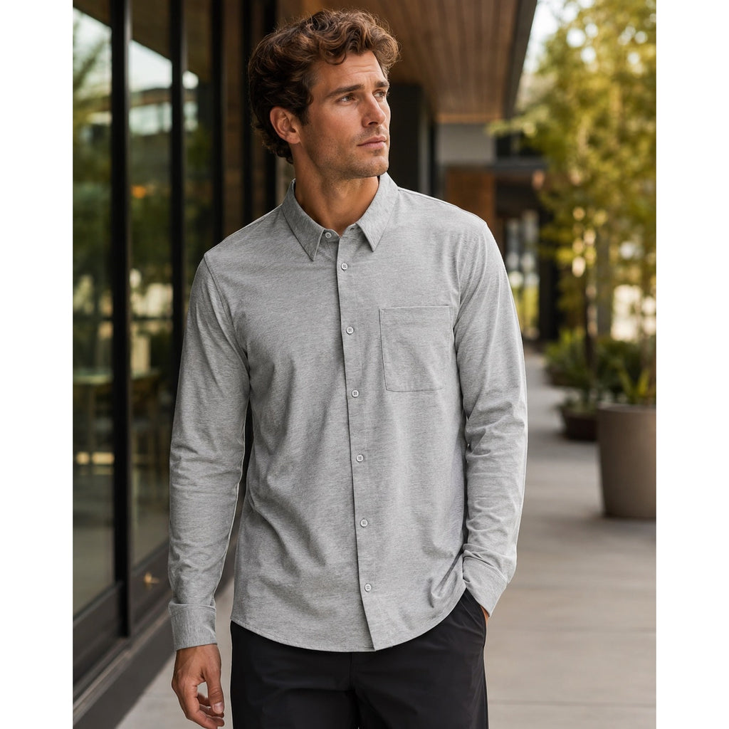 Lululemon Commission Long Sleeve Shirt in Harbor Blue — Size XL // Preowned