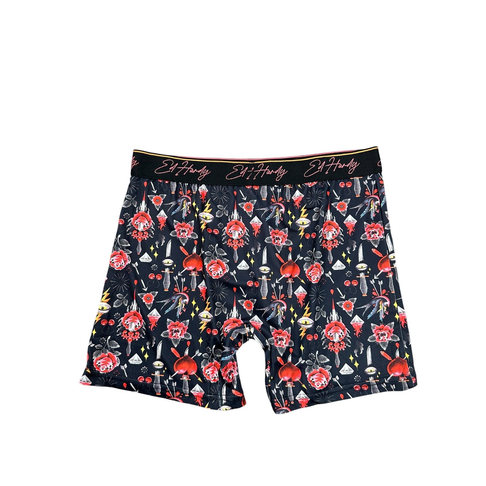 Ed Hardy Performance Boxer Briefs 4-Pack — Size Medium