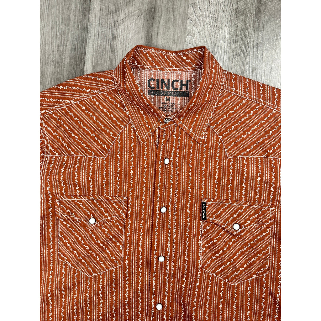 Cinch Modern Fit Western Long Sleeve Pearl Snap Shirt — Size Medium // Preowned