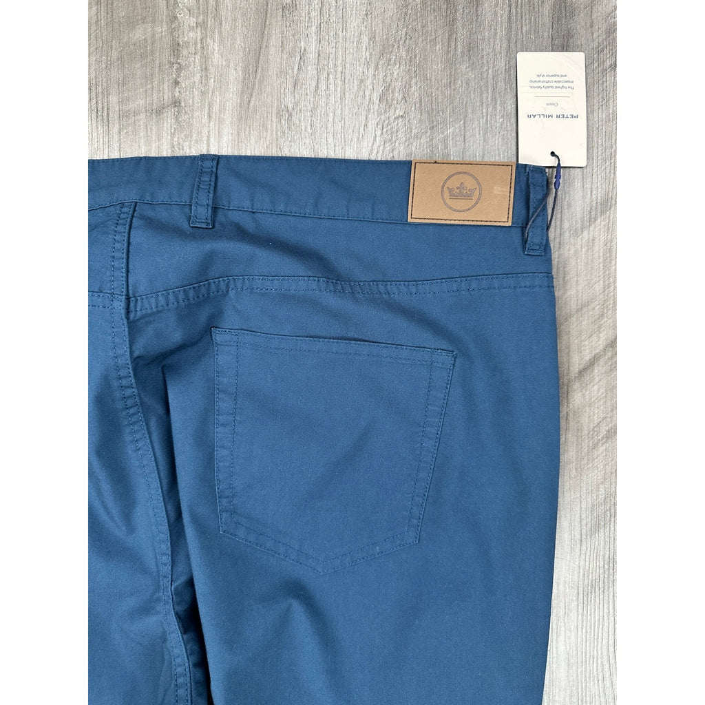 Peter Millar Crown Comfort Five-Pocket Pant in Navy — Size 40