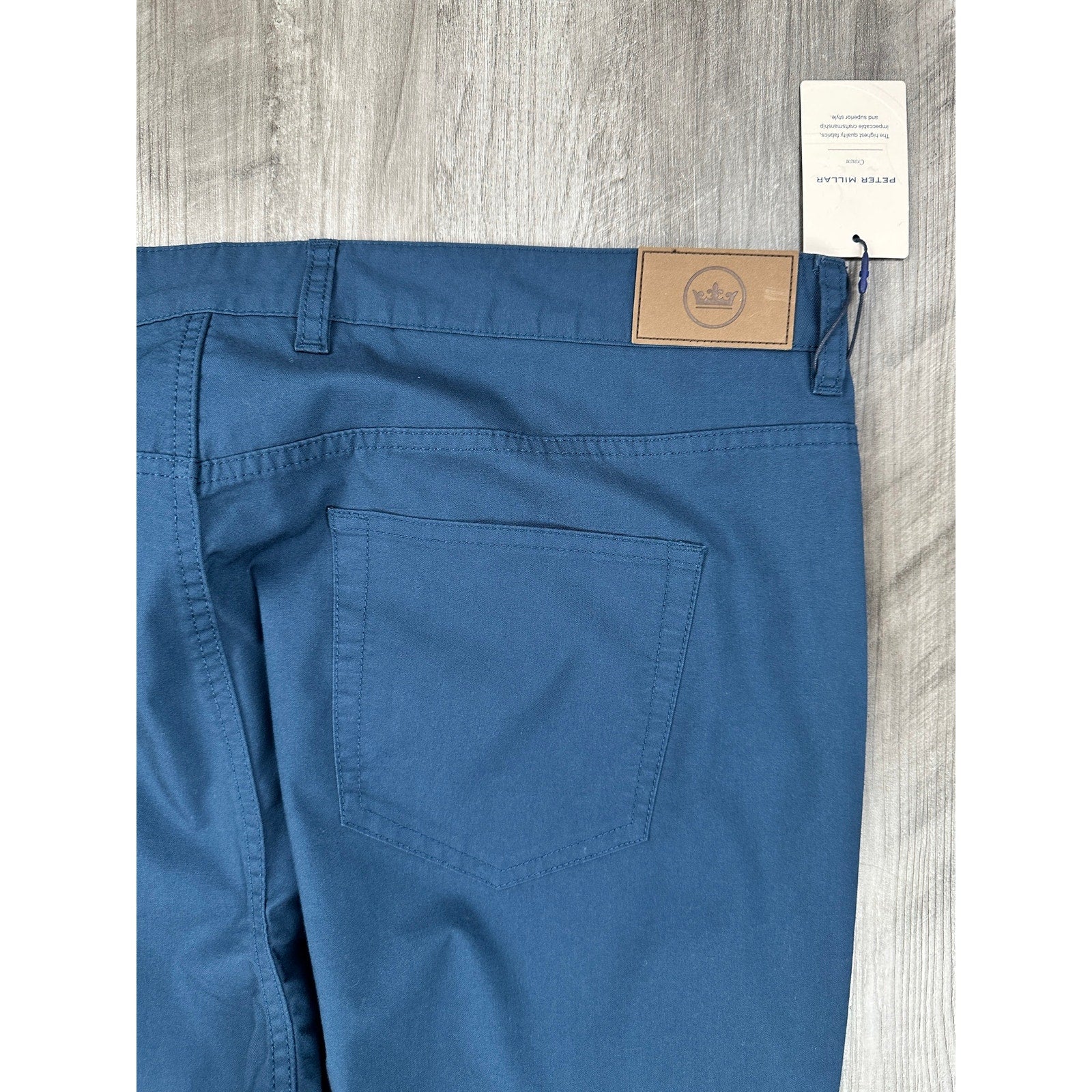Peter Millar Crown Comfort Five-Pocket Pant in Navy — Size 40